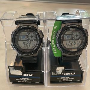 Set of 2 Casio Illuminator watches. Brand new.